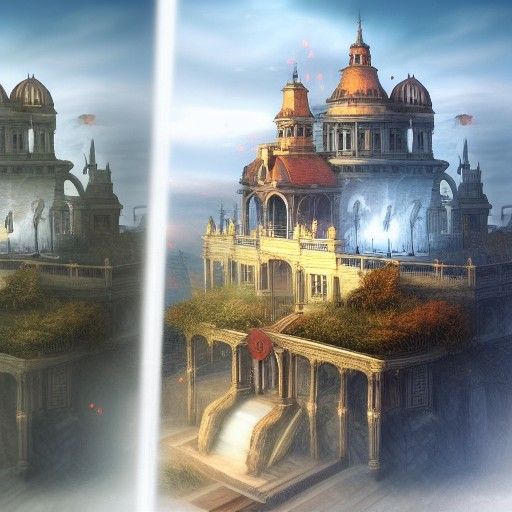 Detailed Matte Painting with Dynamic Lighting