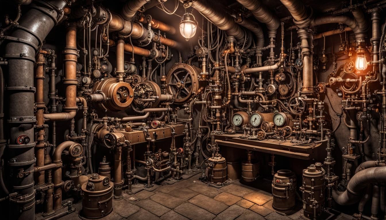 Steampunk Control Room