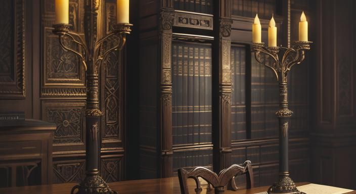 Dark Academia Medical Library Photograph