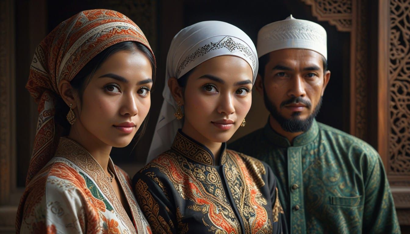 Intimate Portrait of Imam Sucahyo and Bu Lucy in Traditional...