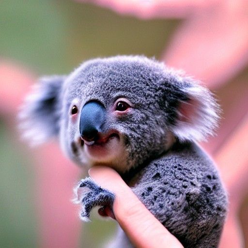 Detailed Matte Painting of a Baby Koala