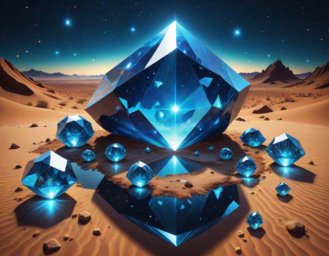 Cosmic Gems in Infinite Blue Crystal