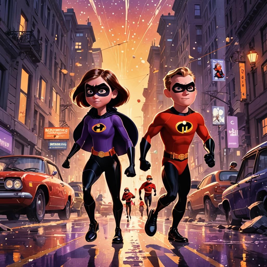 Sibling Adventure: "Violet and Dash Parr from The Incredibles"