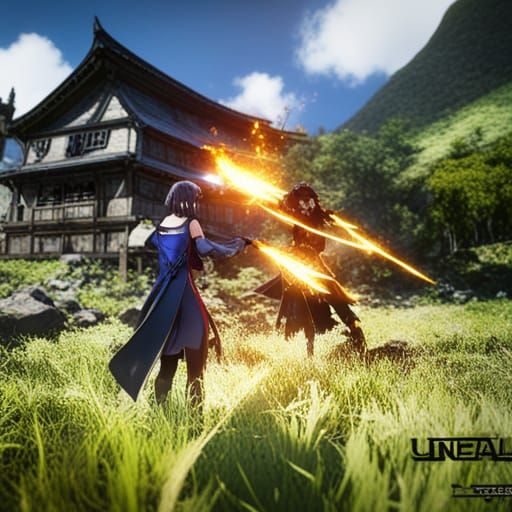 Action Anime Concept Art in 8k Resolution