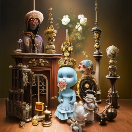 Cursed Objects Shop in Lowbrow Art Style