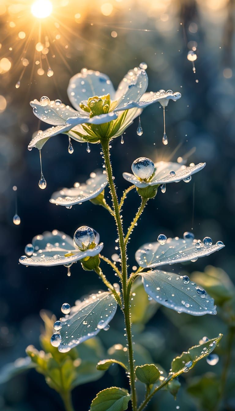 Whimsical Floral Dreams in Watercolor