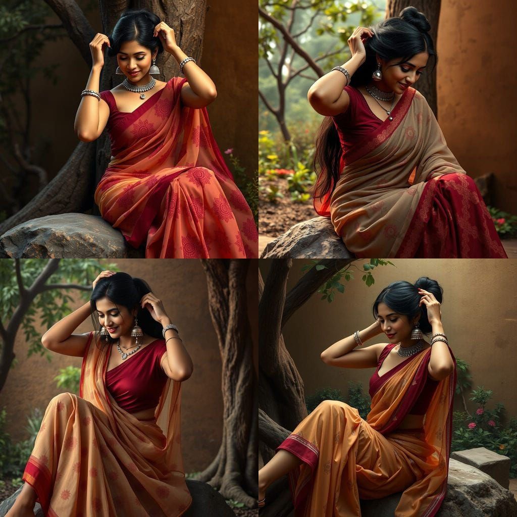 South Indian Beauty in Elegant Saree