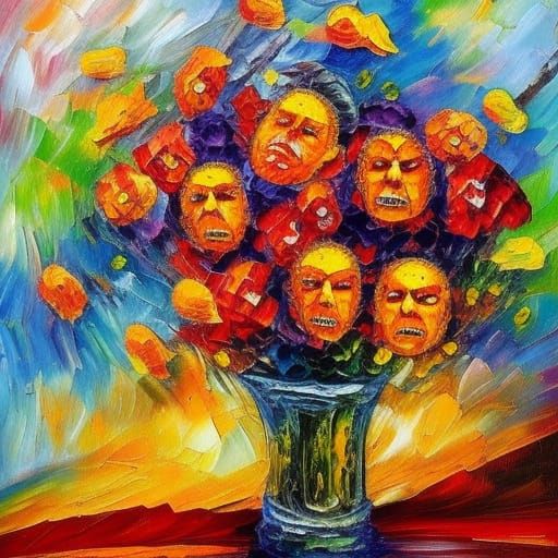 Piece of Mind: Expressionist Impasto Oil Painting