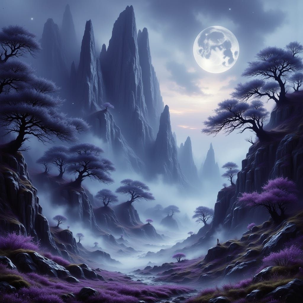 Mystical Highland Landscapes in Dreamy Enchantment Style