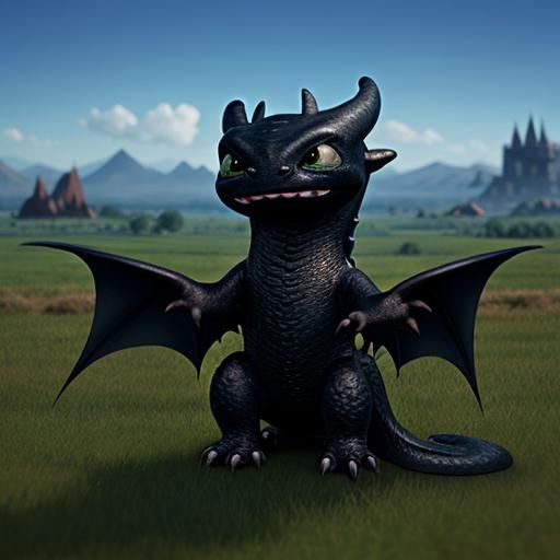 Toothless Character Image