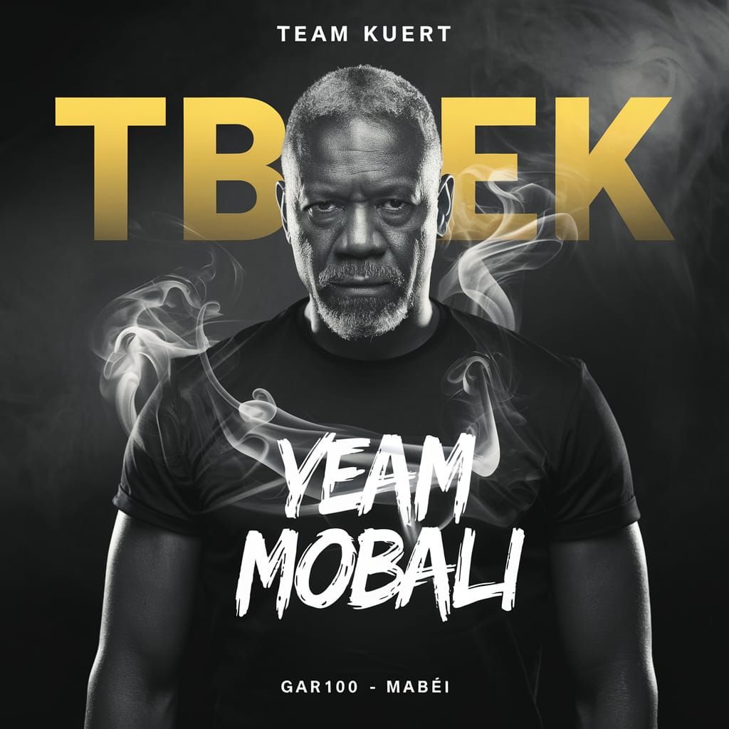 Dramatic Black and White Portrait Poster