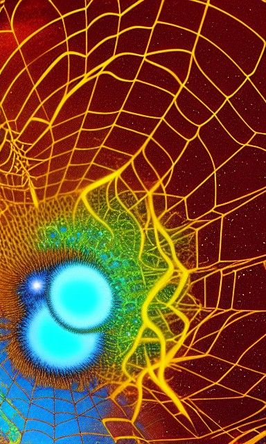 Surreal Cosmic Dreamscape with Sunflowers and Galaxies