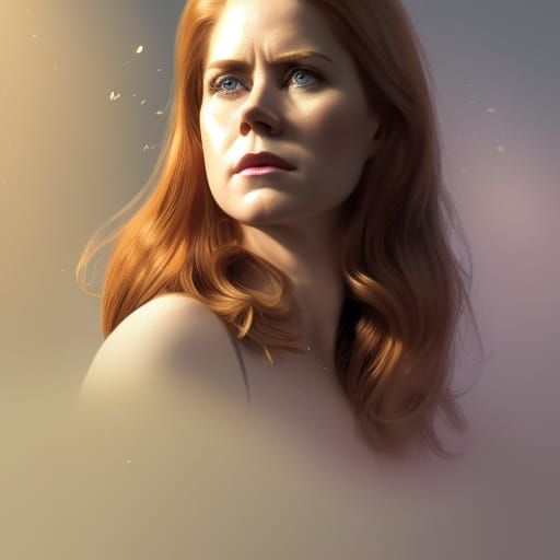 Detailed Portrait in Art Nouveau Style