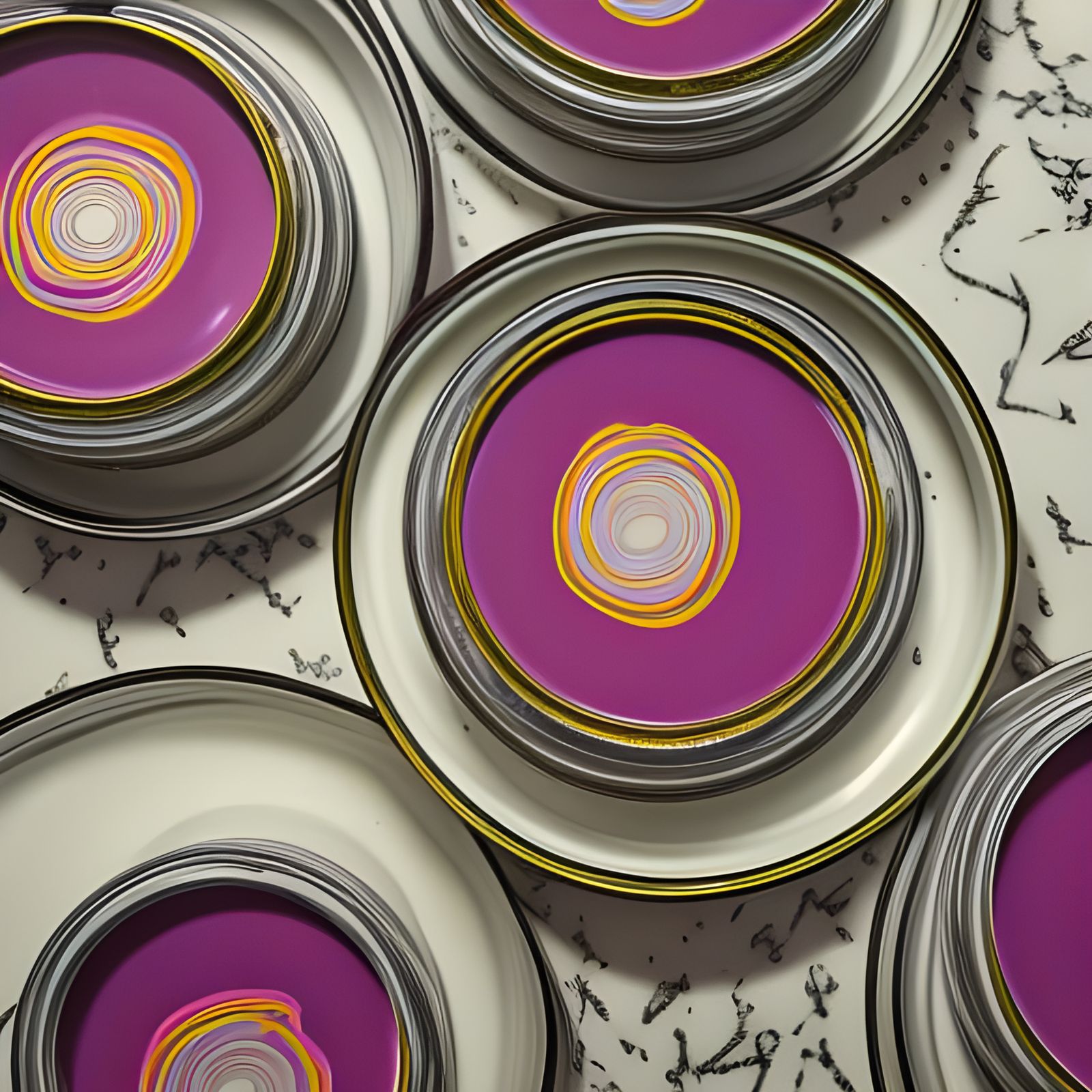 Purple Soup Can in Warhol Style