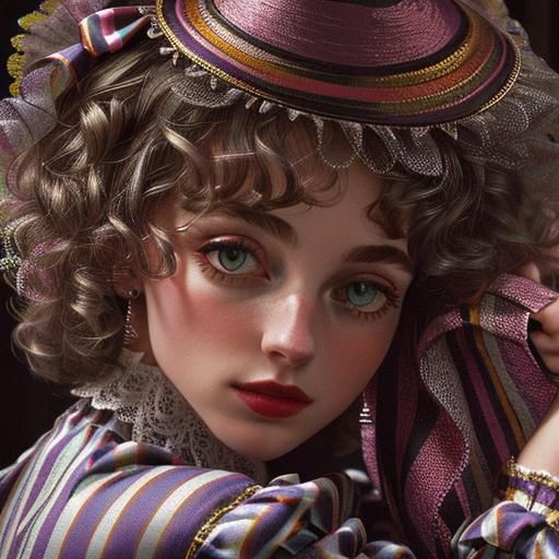 Detailed Portrait of Maude Fealy in 3D