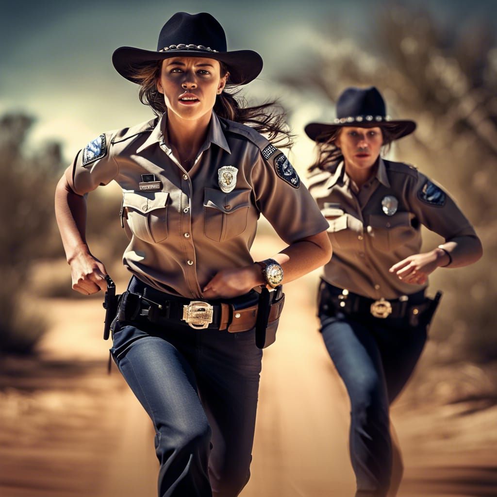 Outback Pursuit: Cowgirl Police Women Chase Thieves