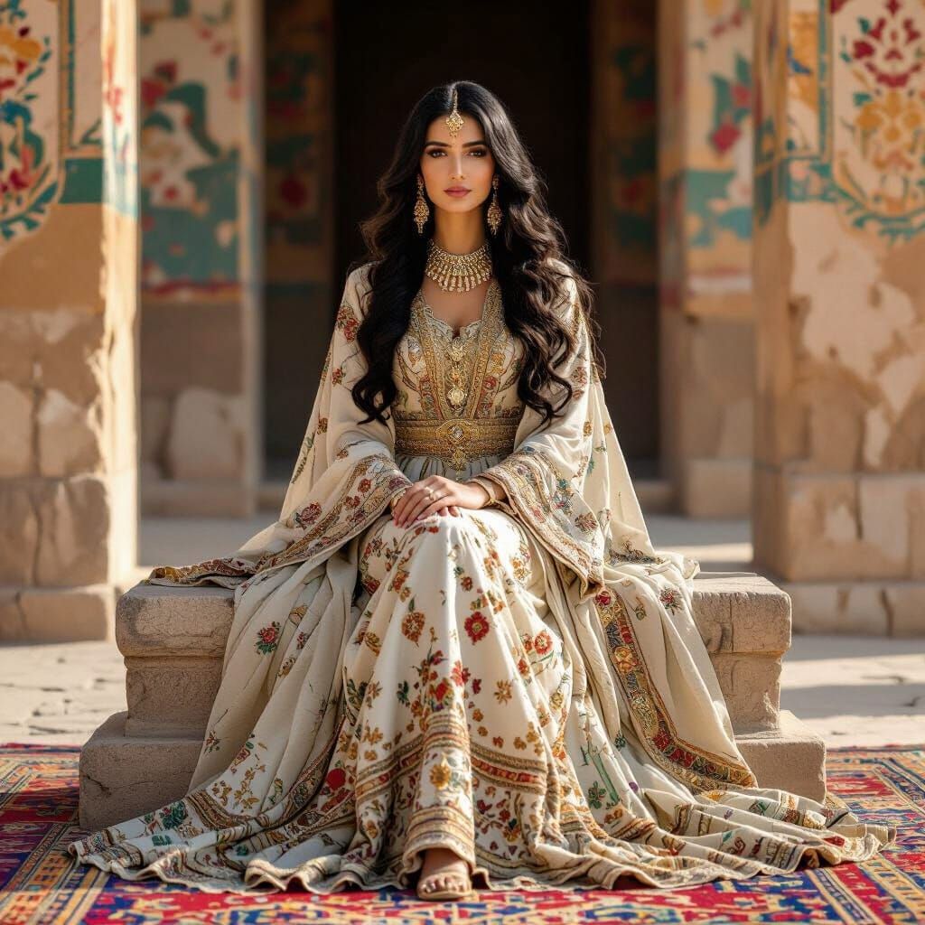 Achaemenid Princess at Persepolis Gate of Nations