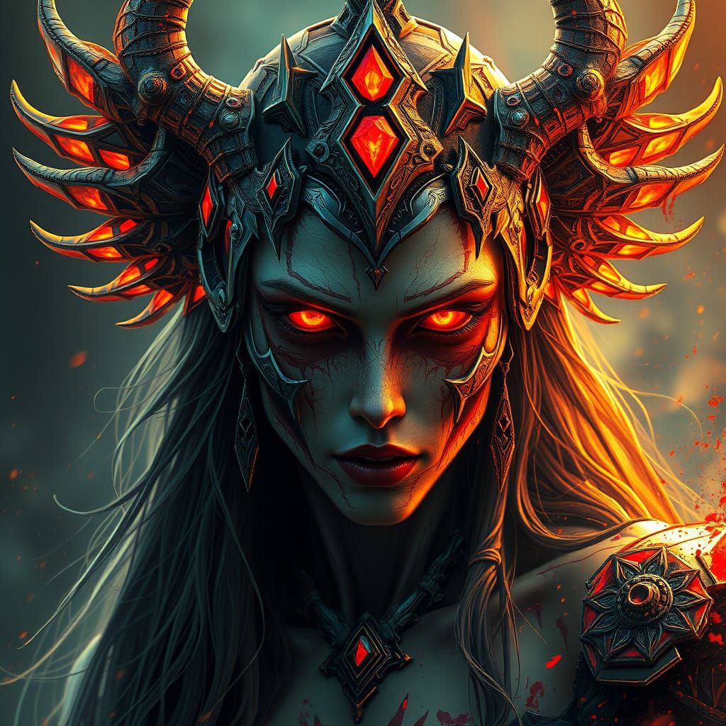 Surreal Goddess in Triadic Colors