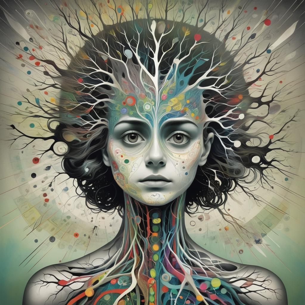 Neurographic Art: Melancholic Eccentric Wonders