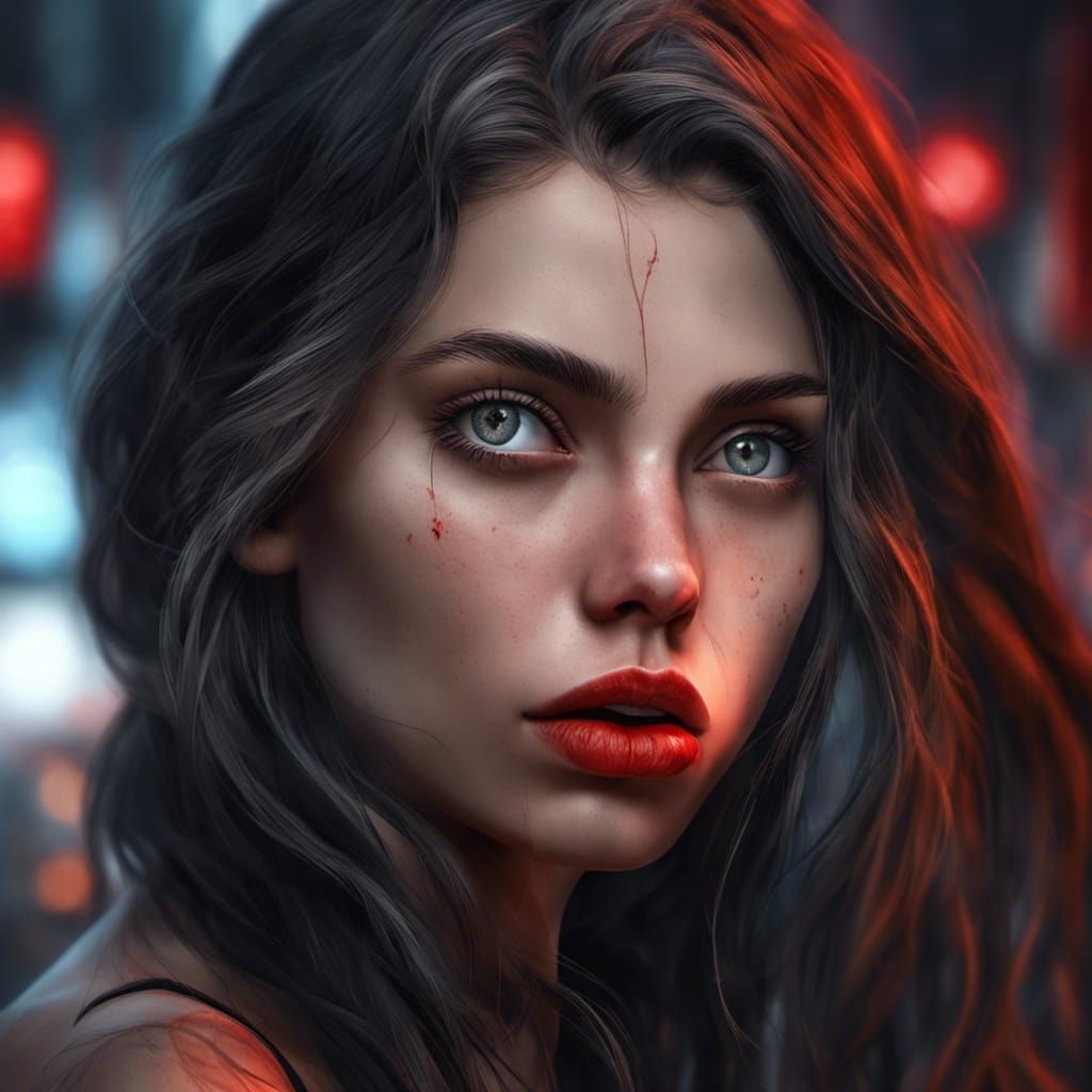 Blending A100 image with Nightcafe Image