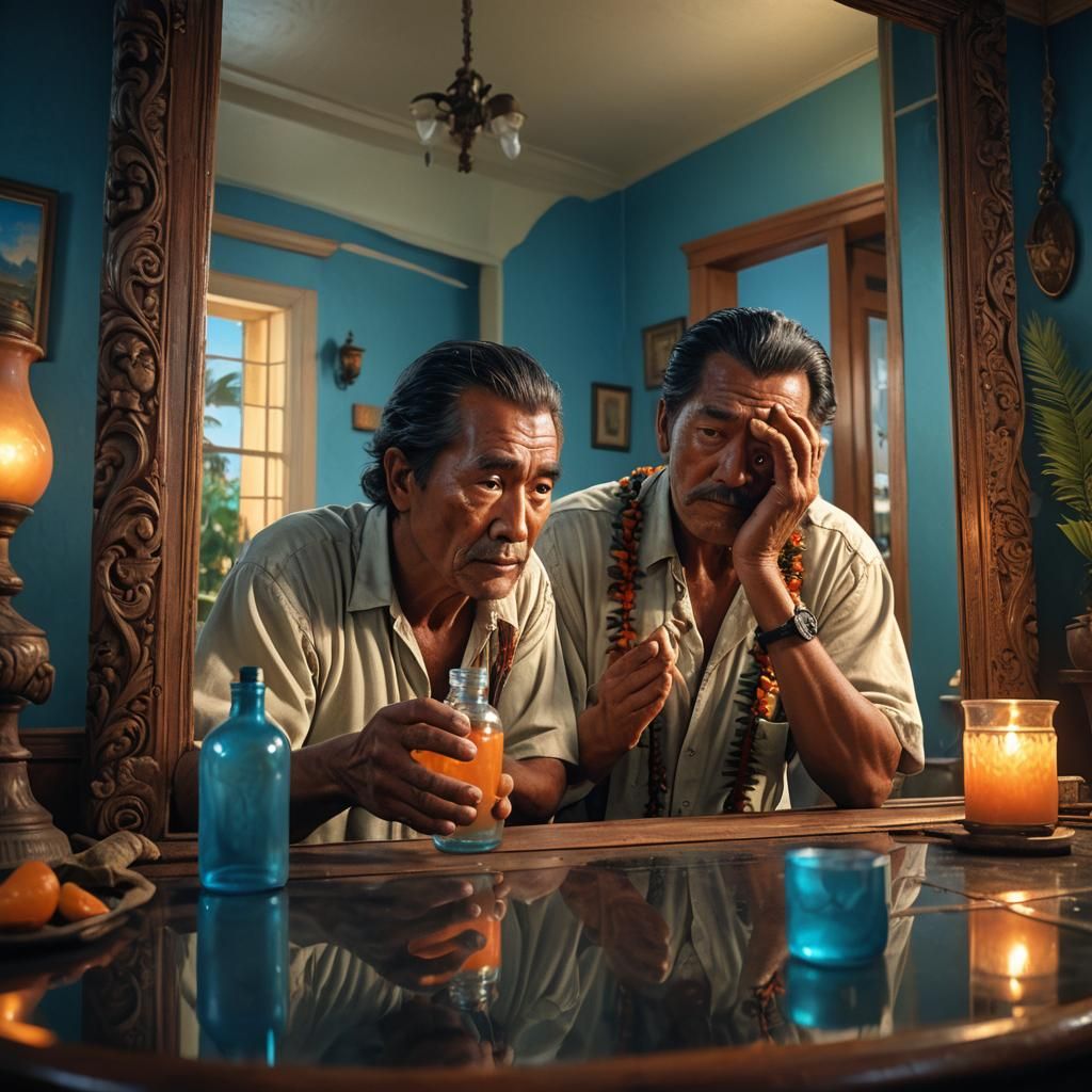 Haunting Reflection: Leprosy and Despair in 3D Art