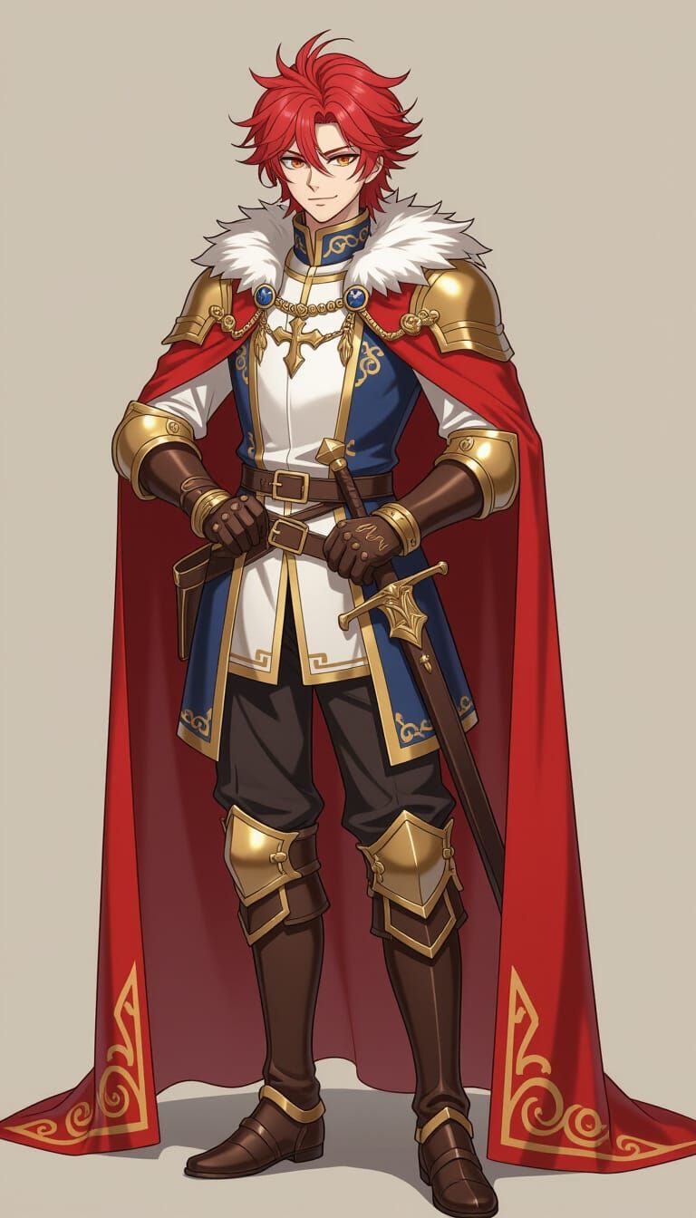 Otto II The Red in Anime Key Visual Style