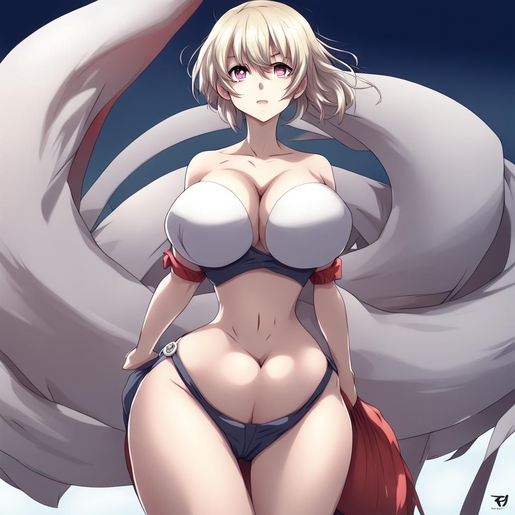 Anime Woman in Manga Style