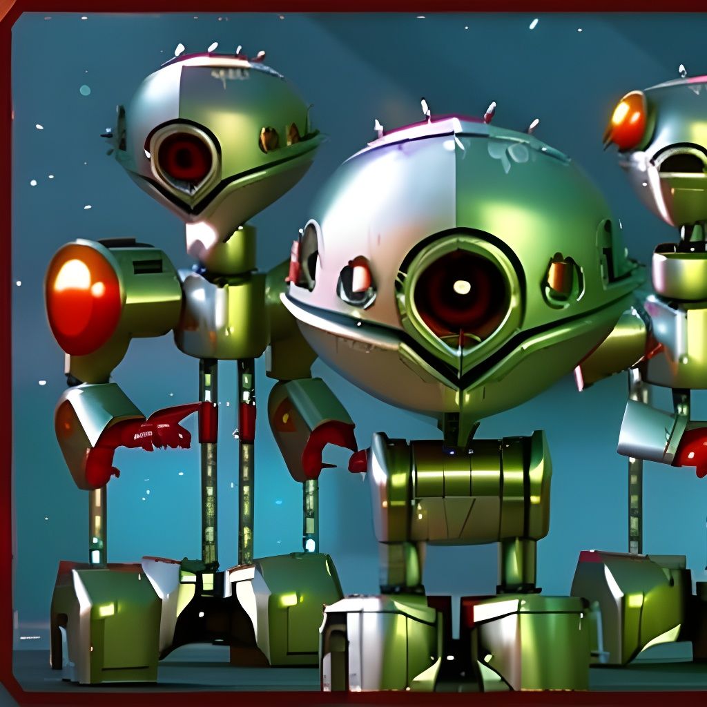 Futuristic Metal Robots Cause Mayhem