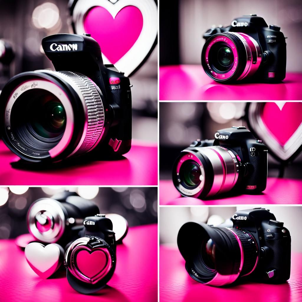 Retro Interior Design with Pink, Black, and Silver