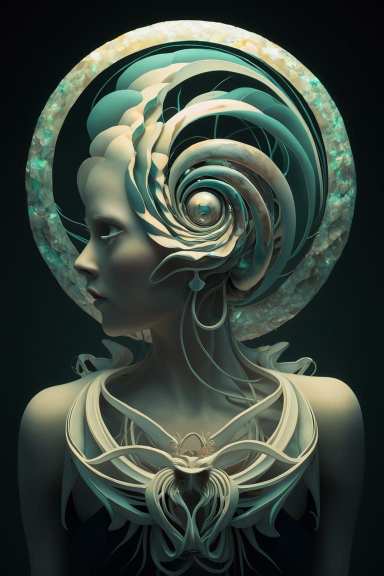 Monochromatic Alchemical Weaving with Abalone Gradient