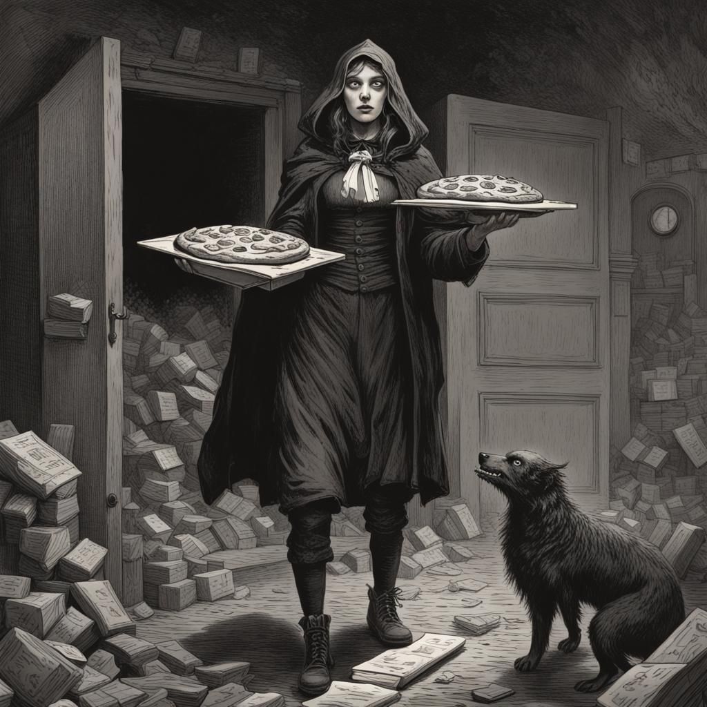 Gothic Pizza Delivery in Hell: A Dark Vision