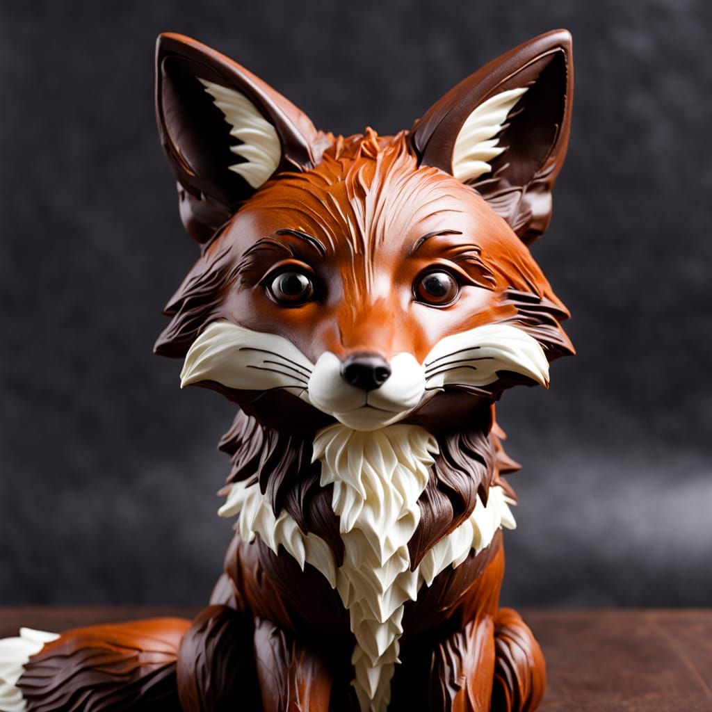Chocolate Fox: A Delectable AI Creation