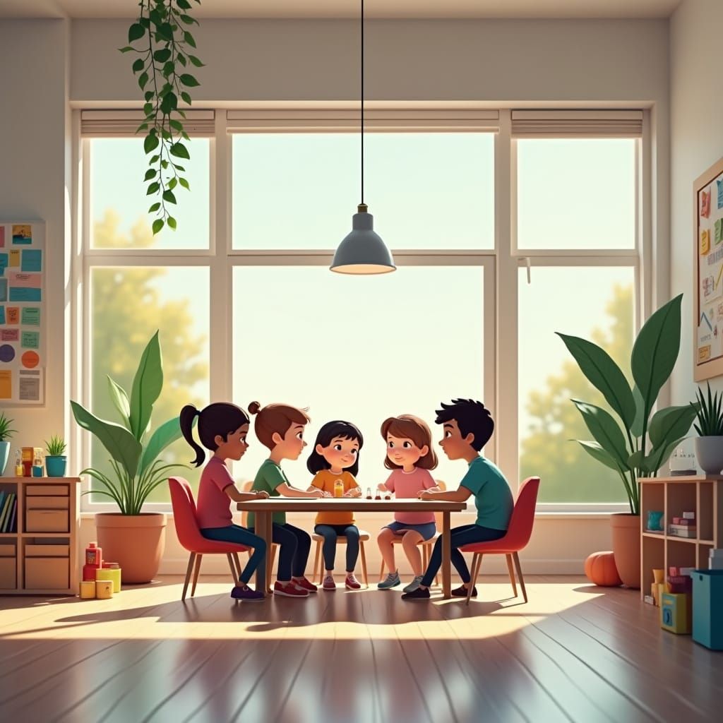 Diverse Team Collaboration in Minimalist Digital Art