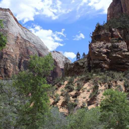 AI Generated Image of Zion Landscape