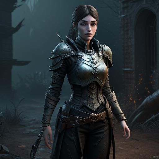 Fantasy Horror Game Character in 3D