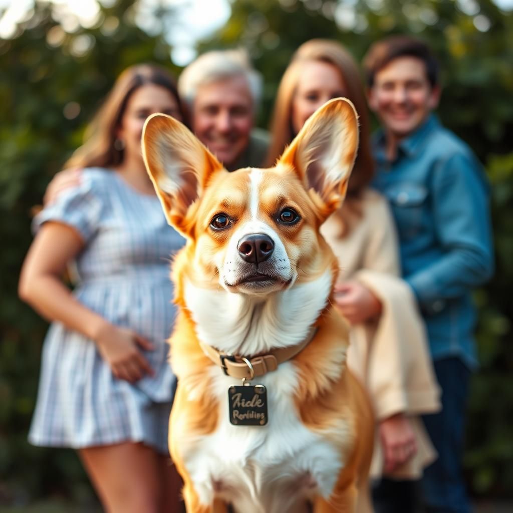 Adorable Corgi Photobombs Family Portrait