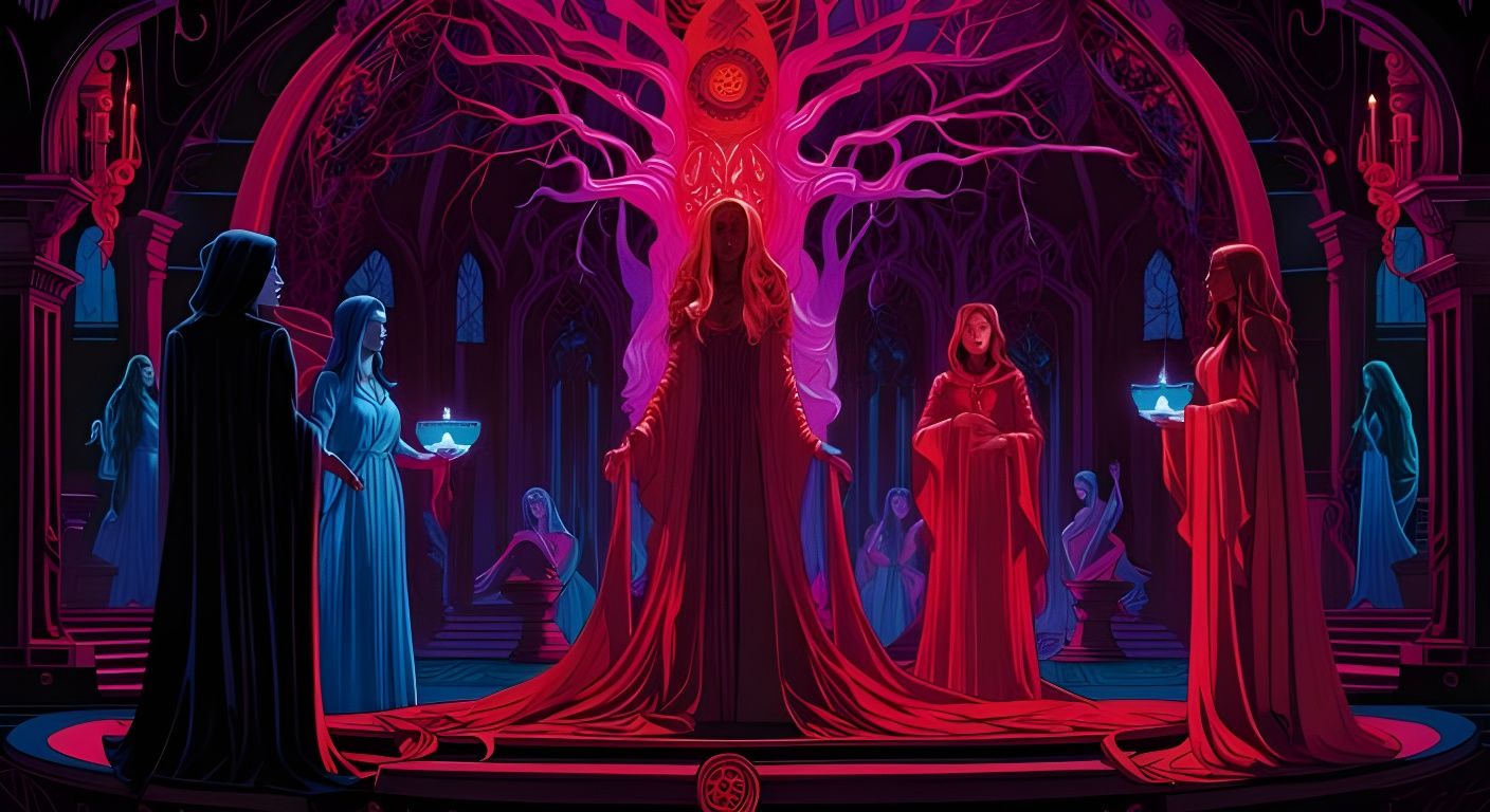 Ominous Horror Concept Art: The Three Mothers