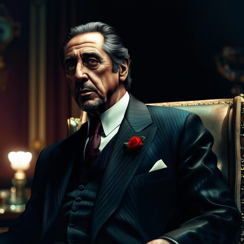 Al Pacino Portrait in Dynamic Lighting
