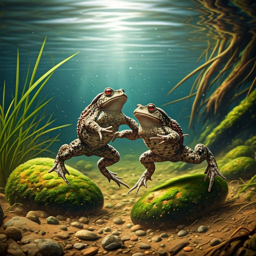 Dancing Toads in a Muddy Swamp Paradise