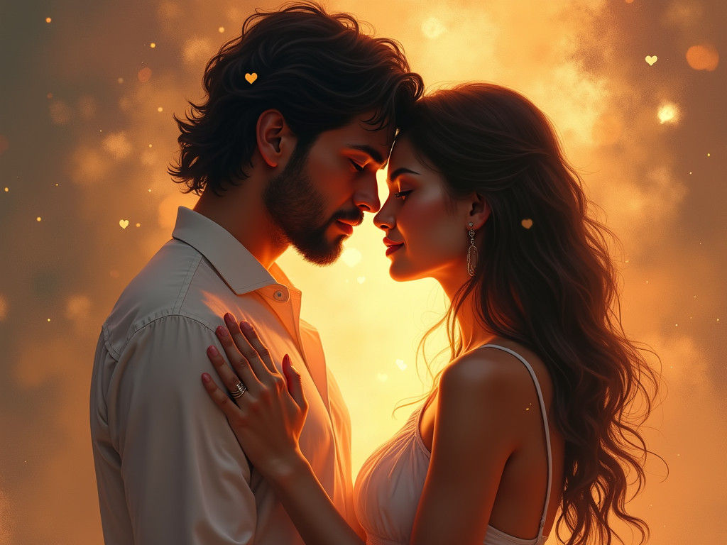 Ethereal Embrace: Spiritual Connection in Dreamy Style