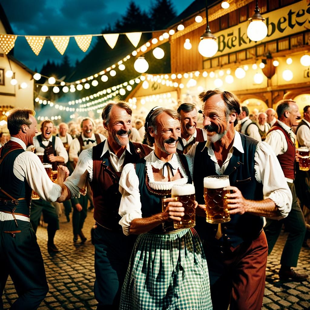 Oktoberfest Polka Band in Traditional Clothing