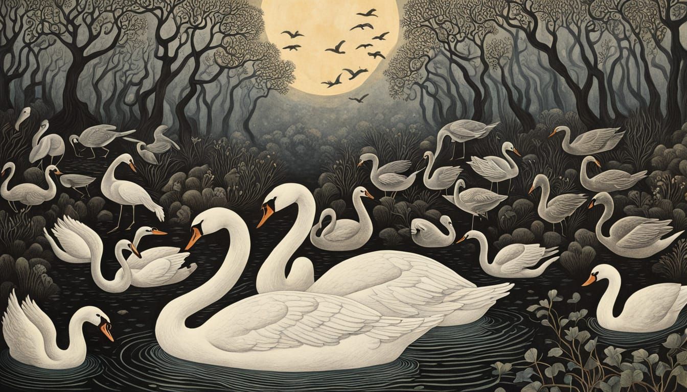 Women Rise Like Trees in a Whimsical Forest, Empowered by Na...