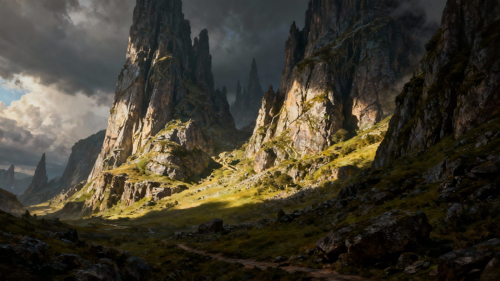 Award Winning Fantasy Landscape Oil Painting