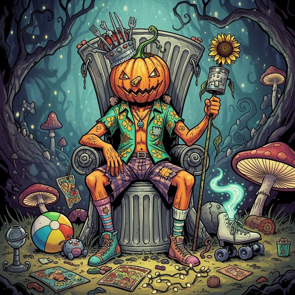 Regal Pumpkin Man, Lord of the Garbage Can