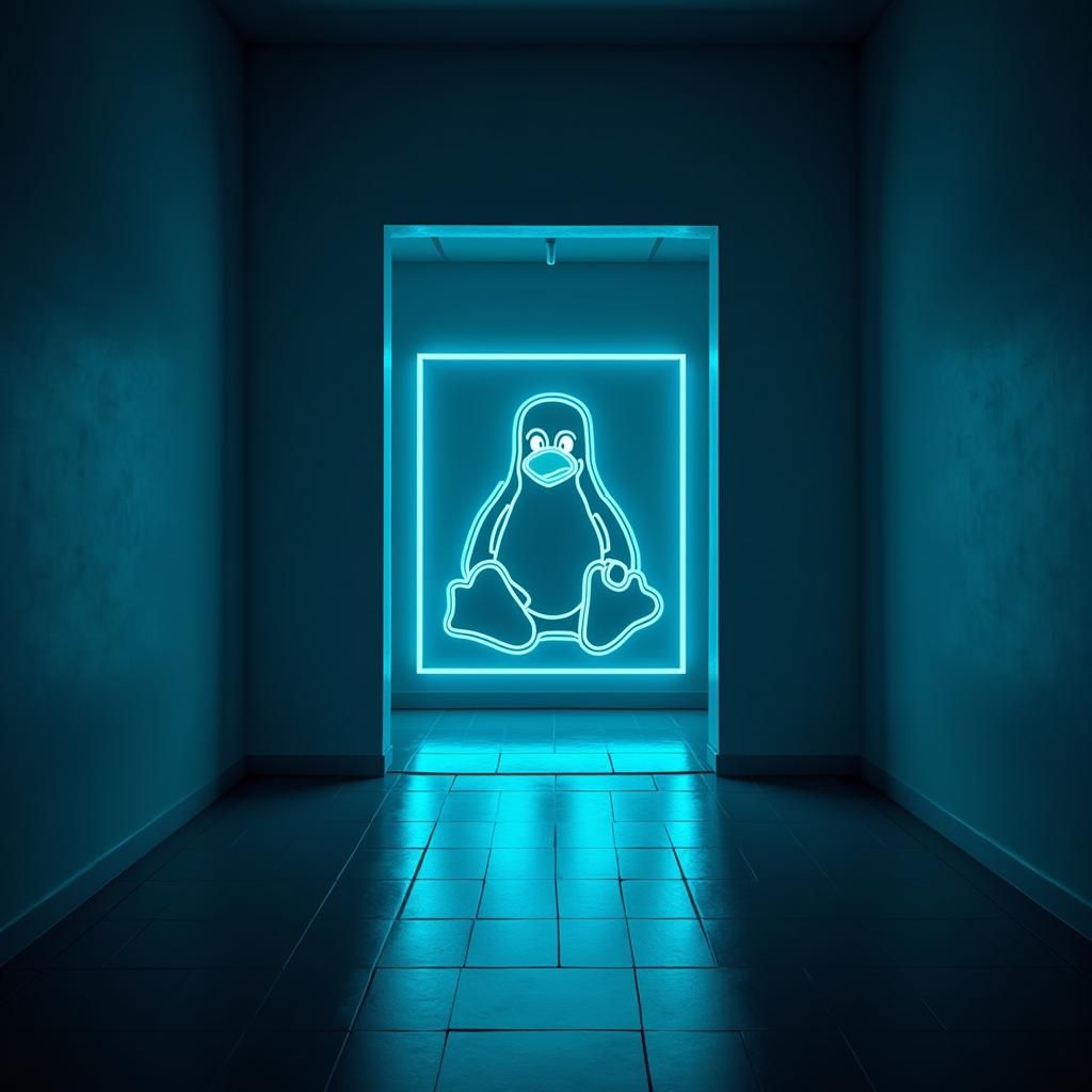 Futuristic Neon Cityscape with Neural Networks and Robots