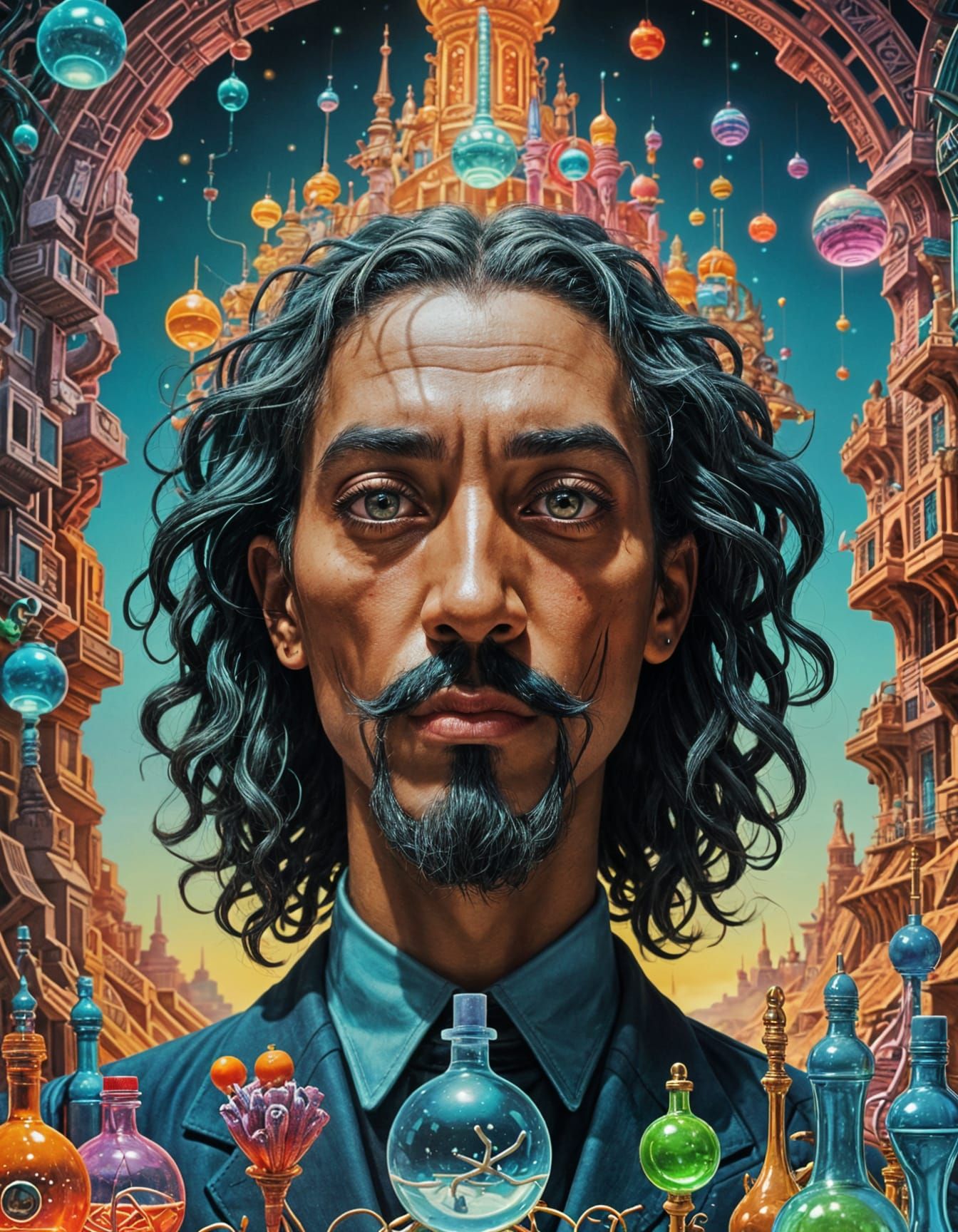 Lisergine Avatar with Neon Dreadlocks