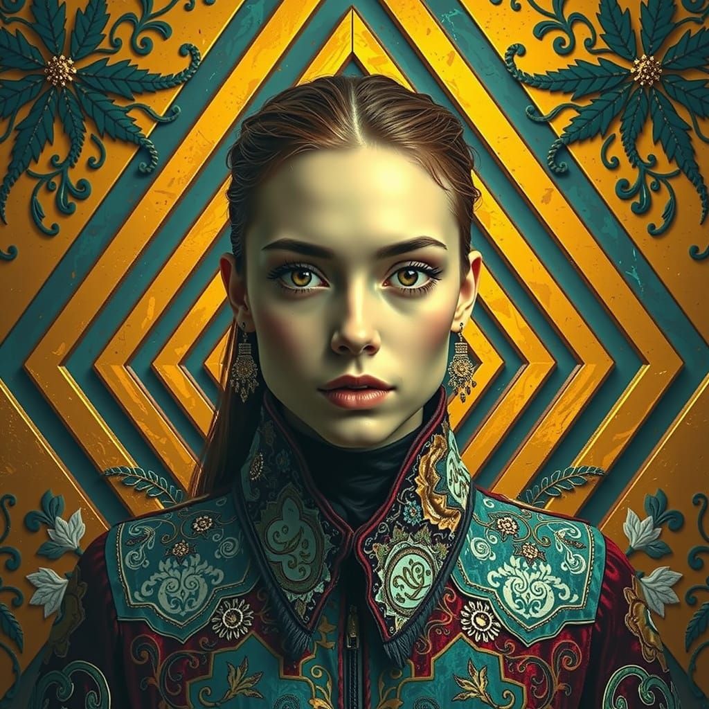 Hyperrealistic Sculptural Image with Vivid Colors