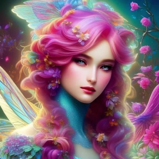 Whimsical Fairy in Fairycore Style