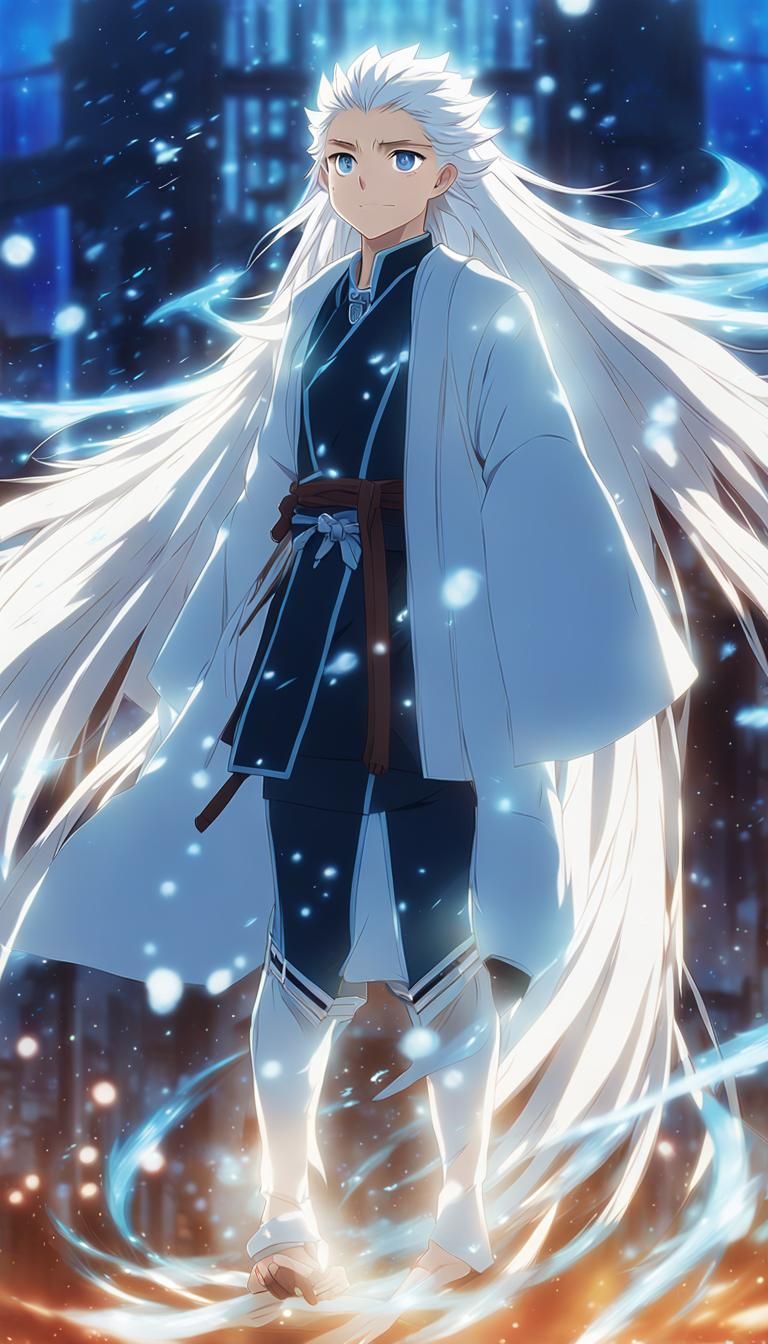 Anime Demon Slayer with Angelic Features