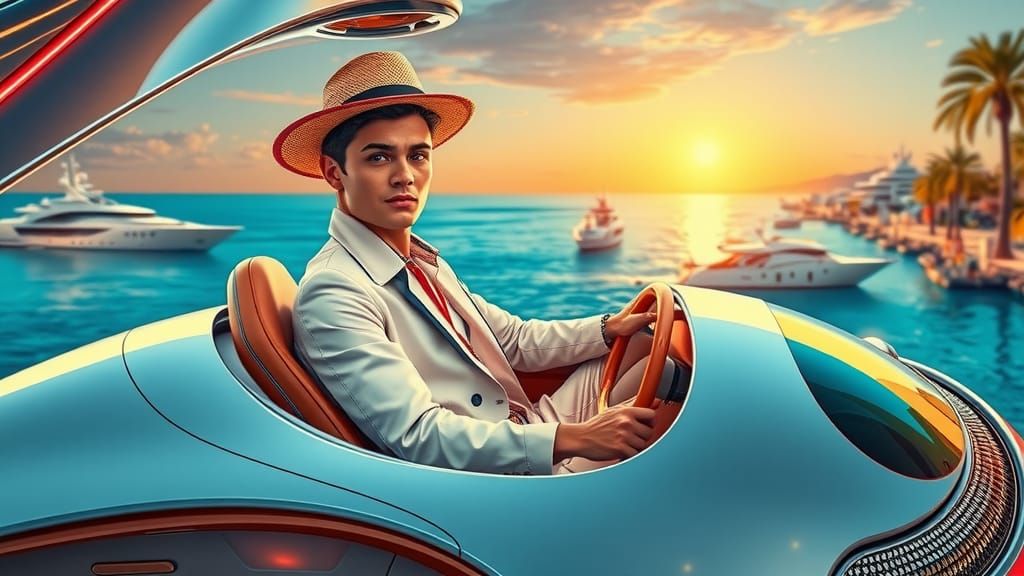 Alien Heartbreaker Drives Spacecraft on La Croisette in Retr...